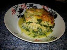 Lasagnes aux épinards et poulet