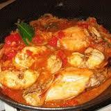 Lapin au chou chinois et tomates fraîches